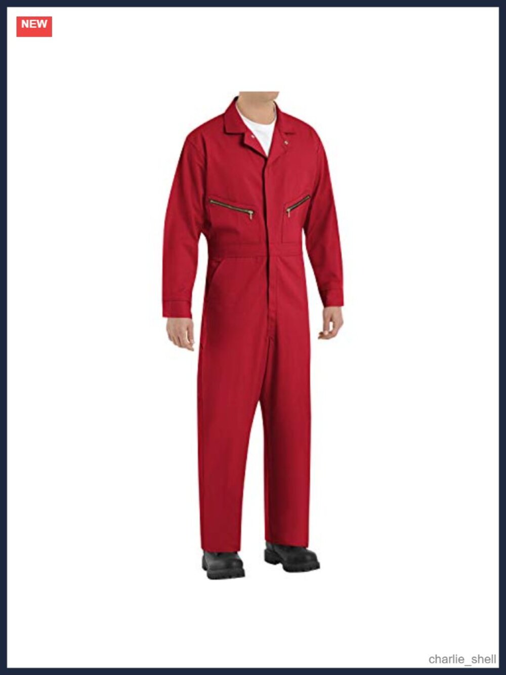 Men's Red Kap Zip-Front Cotton Coverall Work Utility & Safety